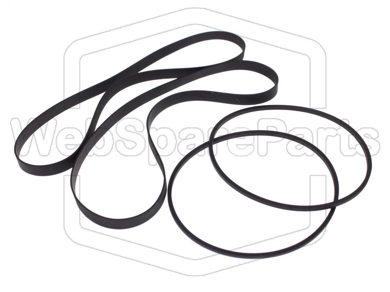 Belt Kit For Cassette Deck Grundig CCF-23 Fine Arts