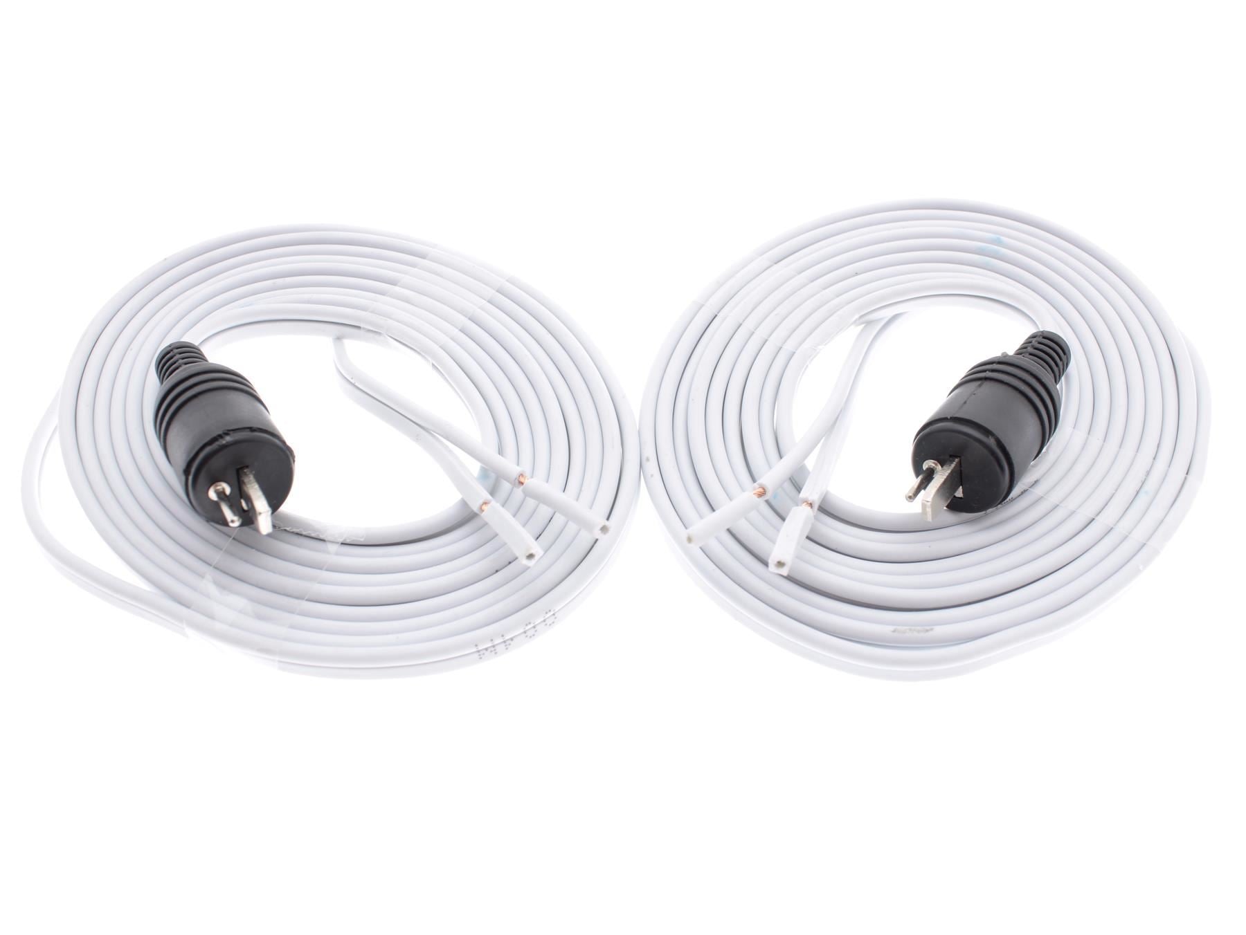 2-Pin DIN to Bare End Speaker Cable Pair for Bang & Olufsen [5 meters each]