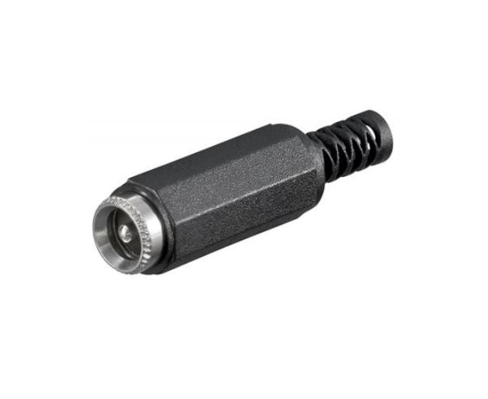 DC Power Jack Female Connector Ø2.1×5.5 mm Plastic