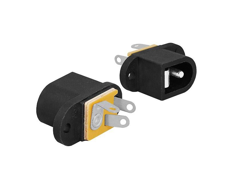 DC Female Power Jack Panel Mount Ø2.5 mm DC 2.1/5.5 D