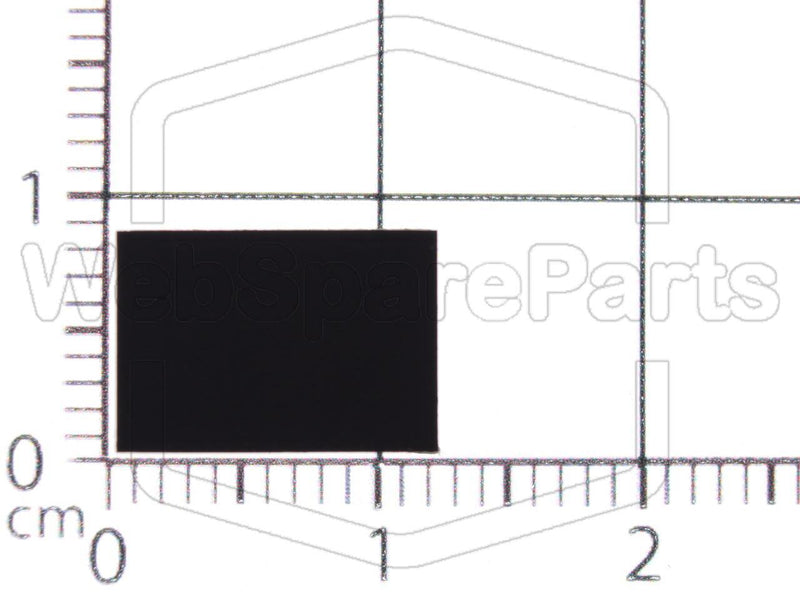 Rectangular Rubber Foot Self-adhesive 11.5mm x 8.0mm Height 3.0mm - WebSpareParts