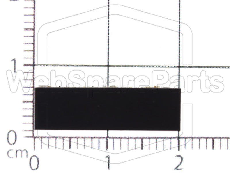 Rectangular Rubber Foot Self-adhesive 19.0mm x 5.6 mm Height 4.0mm - WebSpareParts