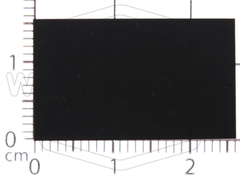 Rectangular Rubber Foot Self-adhesive 25.0mm x 15.0mm Height 3.0mm - WebSpareParts