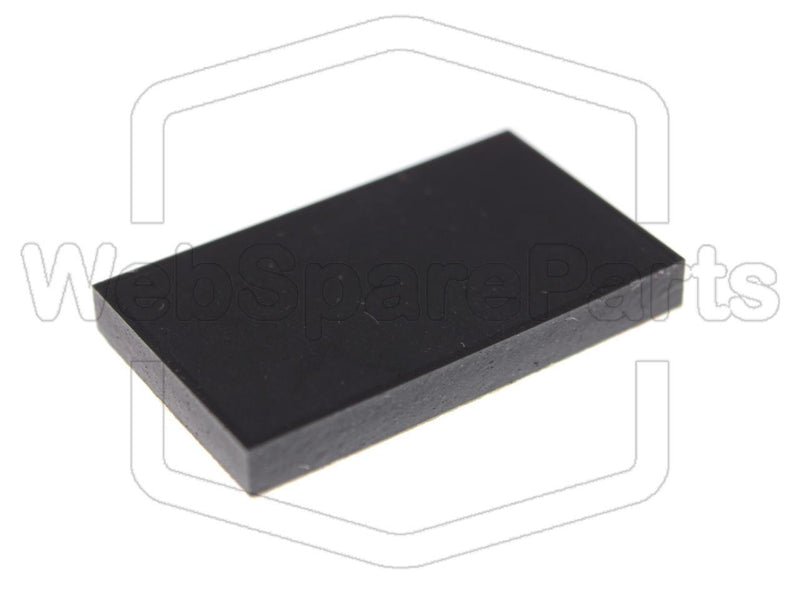 Rectangular Rubber Foot Self-adhesive 25.0mm x 15.0mm Height 3.0mm - WebSpareParts