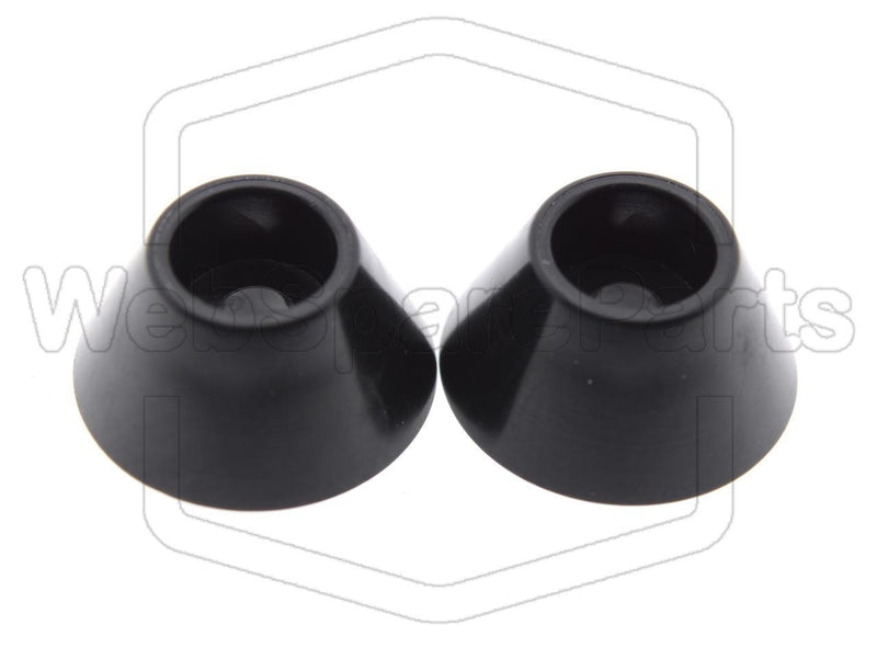 Round PVC Foot With Hole Ø3.0mm Base Ø14.8mm - WebSpareParts