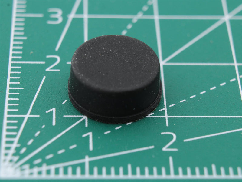 Round Rubber Foot Self-adhesive Ø12mm; x Ø11.2mm x height 5.1mm - WebSpareParts