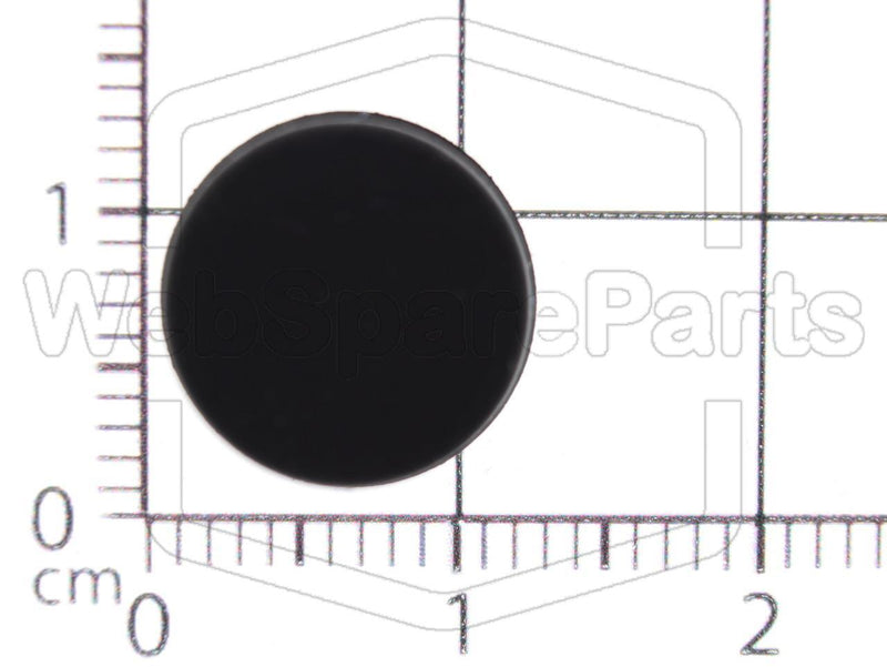 Round Rubber Foot Self-adhesive Ø12mm; x Ø11.2mm x height 5.1mm - WebSpareParts