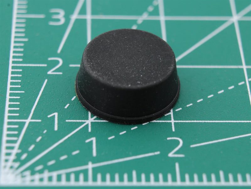 Round Rubber Foot Self-adhesive Ø13mm x Ø11.4mm x height 5mm - WebSpareParts