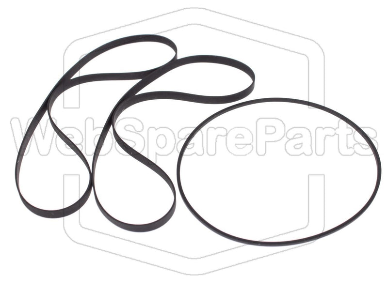 Belt Kit For Cassette Deck Denon DRW-650 - WebSpareParts