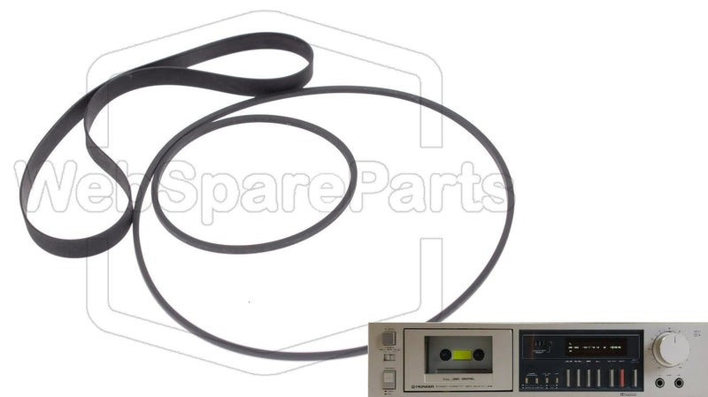 Belt Kit For Cassette Deck Pioneer CT-205 - WebSpareParts