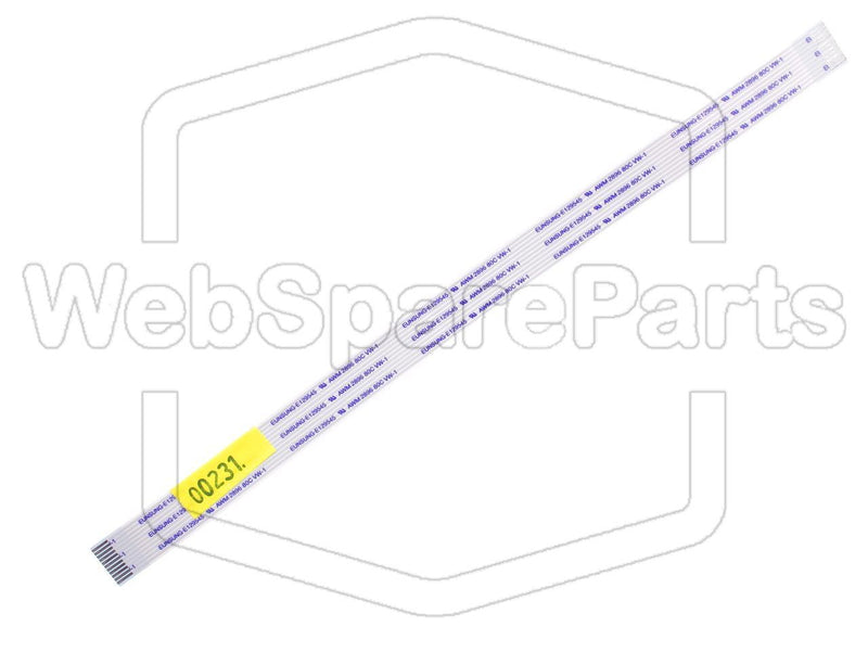 11 Pins Flat Cable L=220mm W=12.07mm - WebSpareParts