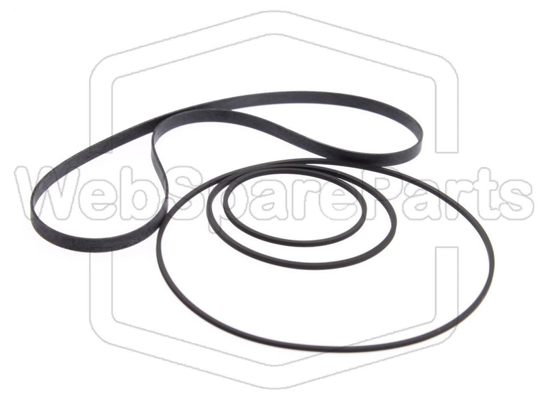 Belt Kit For Cassette Deck Technics RS-5 - WebSpareParts