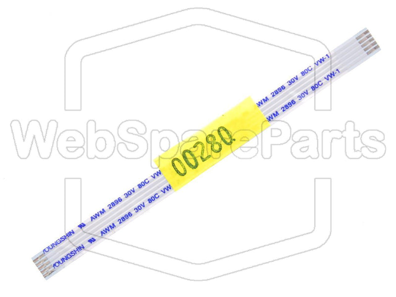5 Pins Flat Cable L=89mm W=6.10mm - WebSpareParts