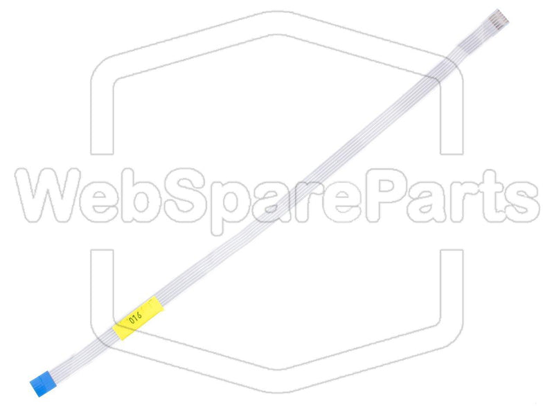 6 Pins Inverted Flat Cable L=283mm W=9.10mm - WebSpareParts